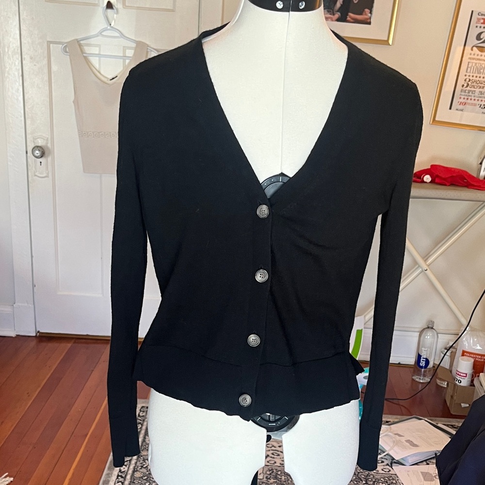Extra fine 100% merino wool boxy cardigan